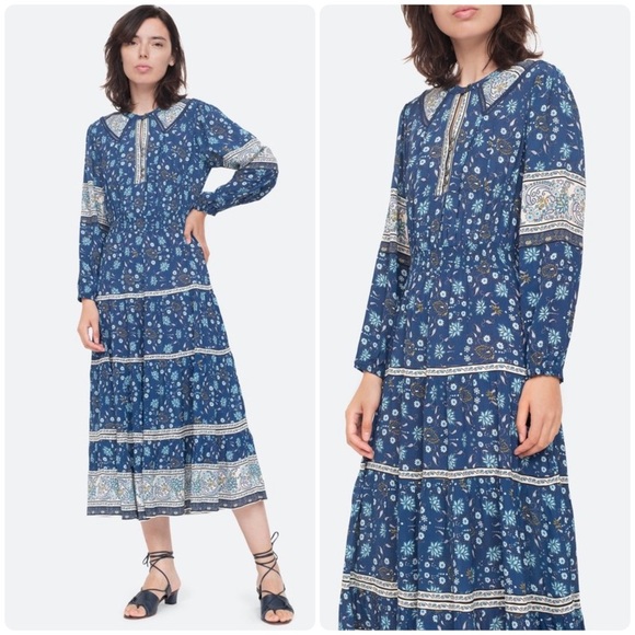 Sea New York Dresses & Skirts - New! Sea New York Penelope Blue Paisley Floral Midi Dress 💙 XS